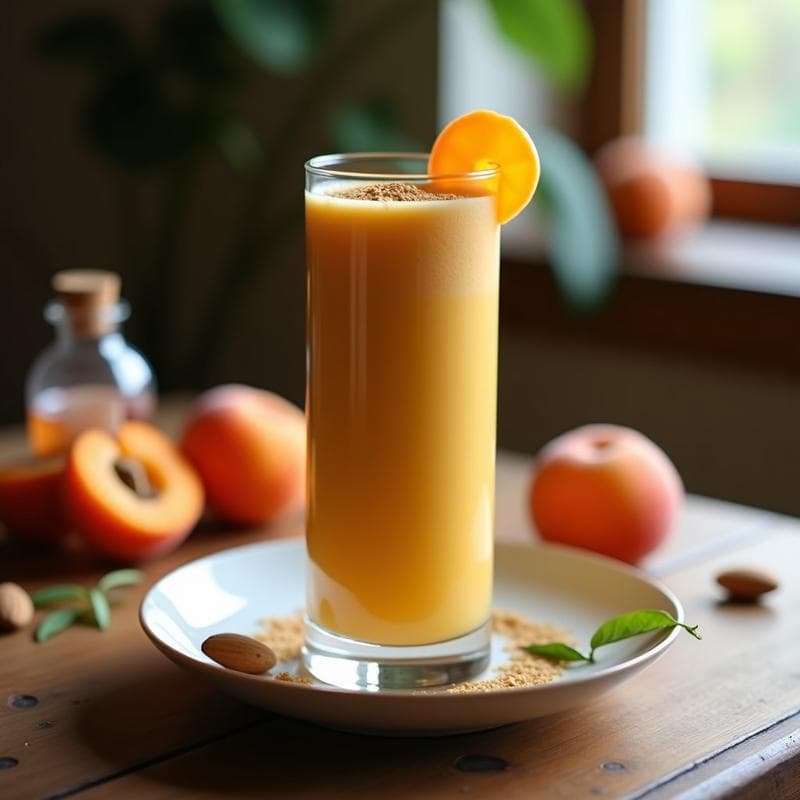 Batido de Albaricoque y Cardamomo: Bebida Vegana y Sin Lactosa con Toque Exótico