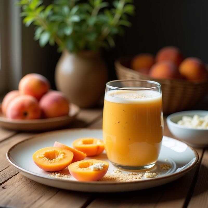 Batido de Albaricoque y Cardamomo con Yogur de Coco: Bebida Ayurvédica para Digestión Ligera