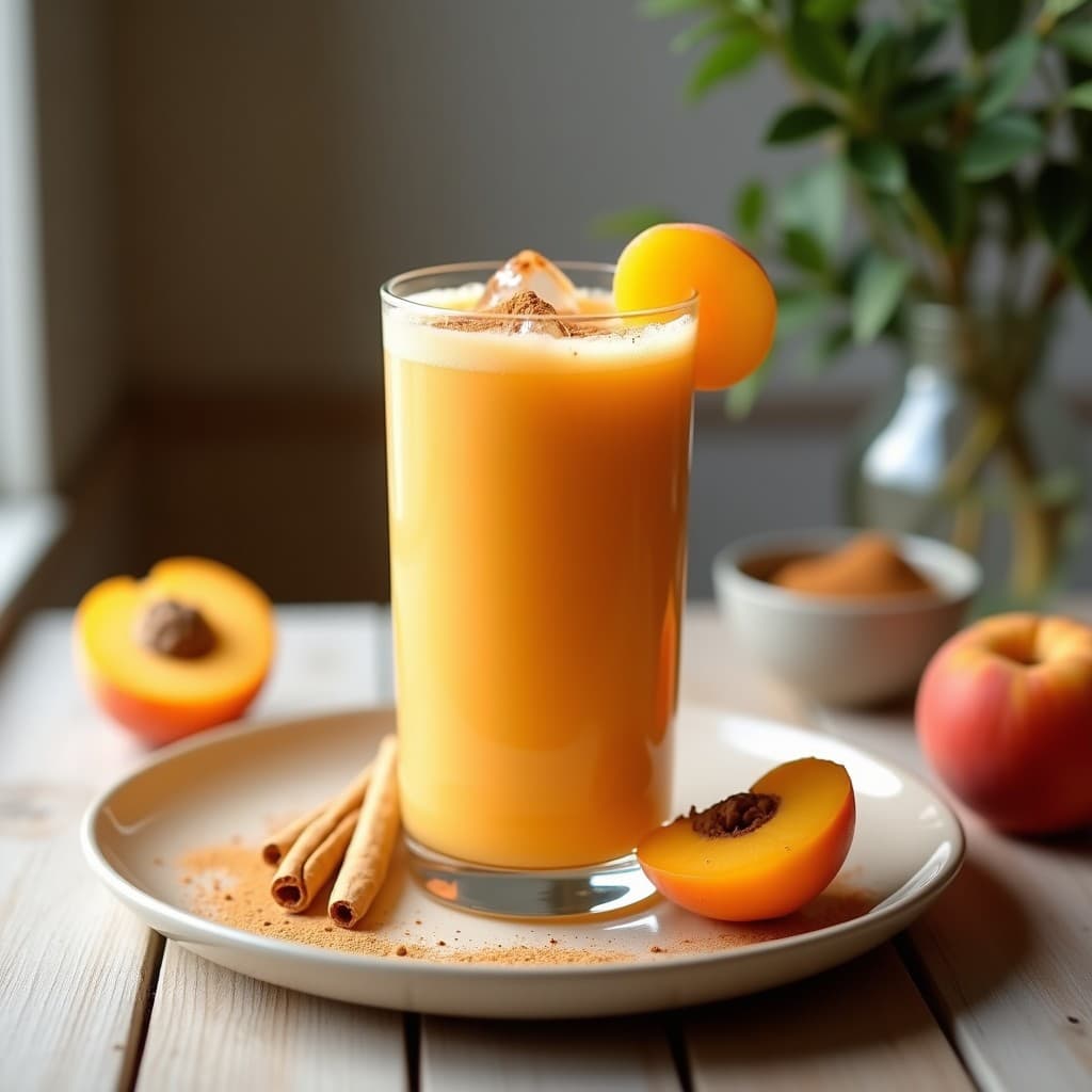 Batido de Albaricoque y Jengibre con Toque de Canela: Bebida Detox y Energética