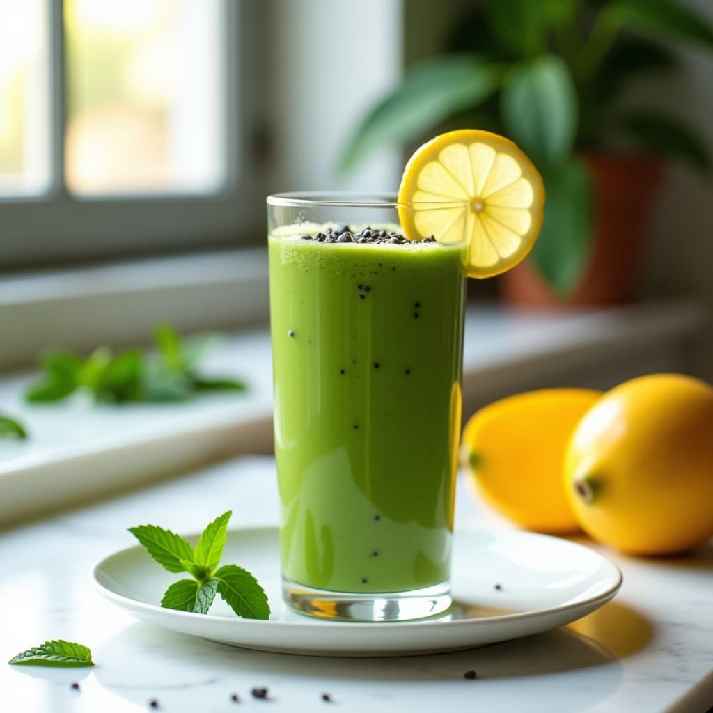 Batido de Algas Spirulina y Mango: Bebida Detox Verde con Superalimentos en 5 Minutos