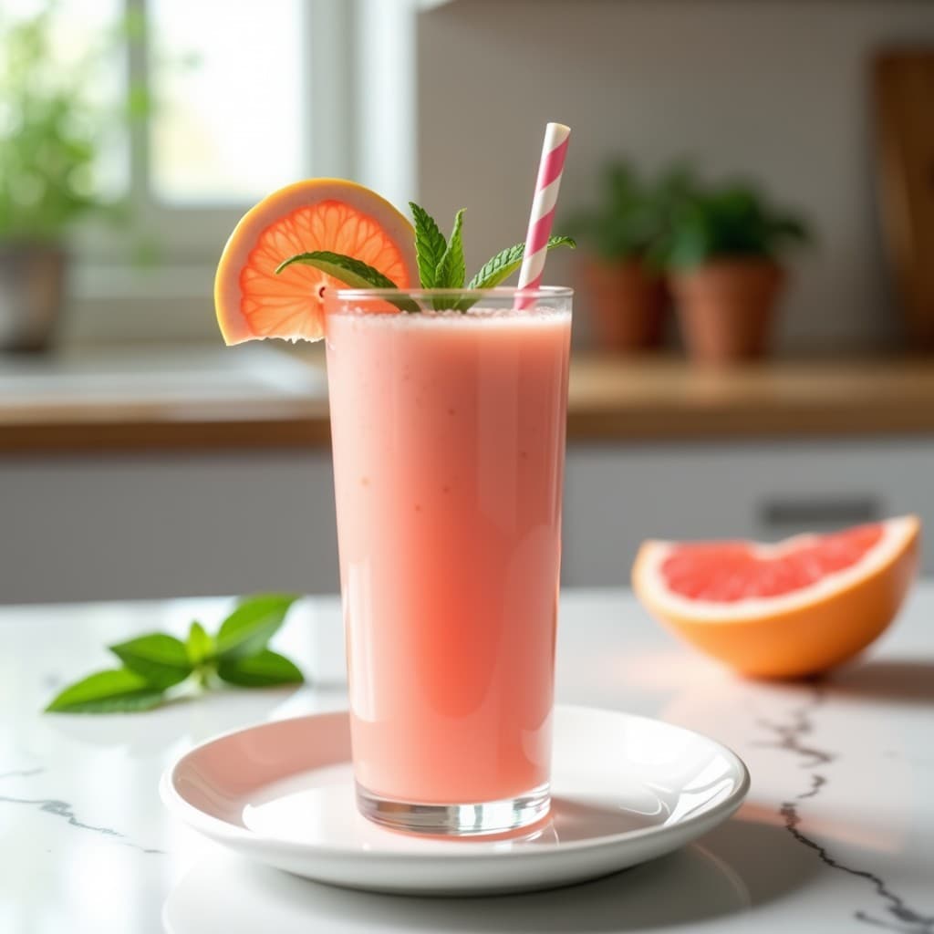Batido de Aloe Vera y Pomelo Rosa: Bebida Detox Vegana para Digestión en 5 Minutos