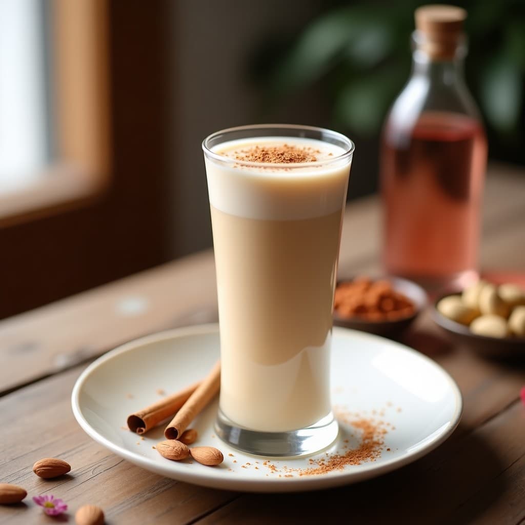 Batido de Alteas y Almendras con Esencia de Agua de Rosas: Bebida Iraní Antiinflamatoria