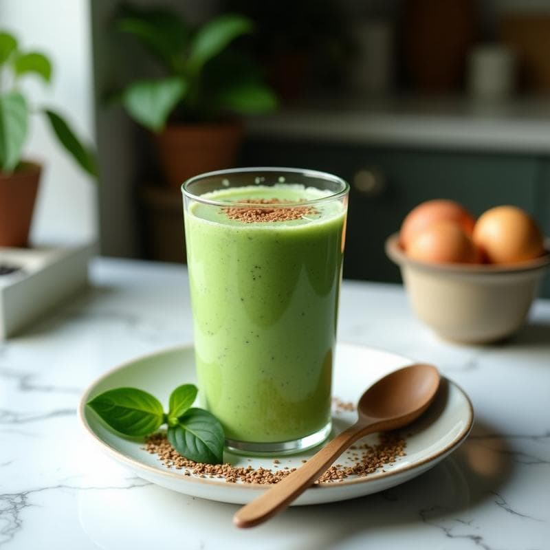Batido de Avena y Espirulina: Desayuno Verde Alto en Proteínas y Energía