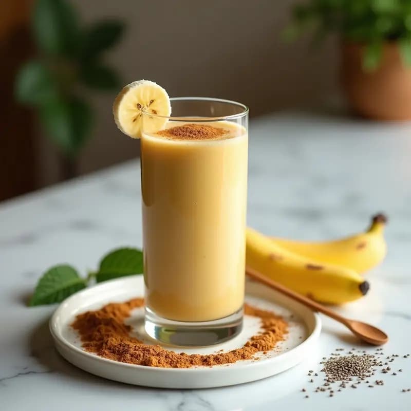 Batido de Avena con Polvo de Hongos Medicinales y Canela: Bebida Superfood para el Sistema Inmune