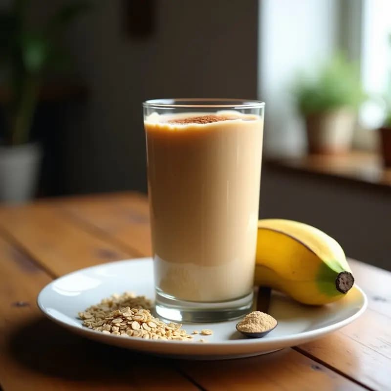 Batido de Avena con Proteína de Cáñamo y Plátano Macho: Bebida Energética Keto para el Gym