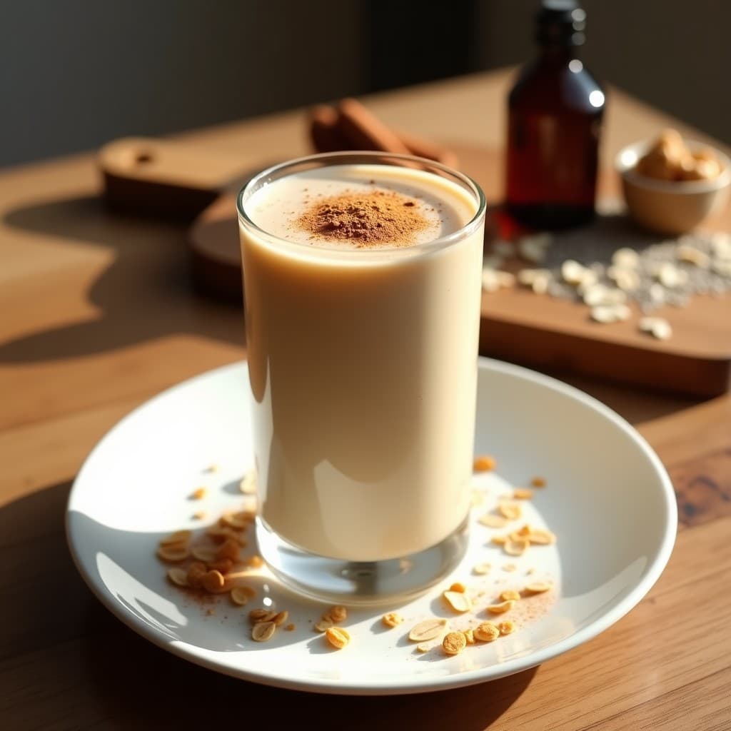 Batido de Avena y Proteína con Esencia de Vainilla: Bebida Keto para Post-Entreno