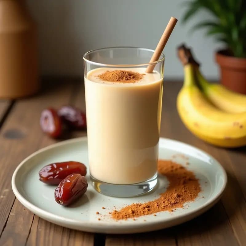 Batido de Baobab y Leche de Anacardo con Canela: Bebida Africana Alta en Fibra
