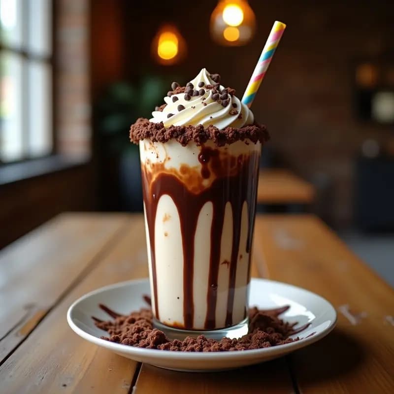 Batido de Brownie, Galletas, Helado y Nata Montada: El Freakshake de tus Sueños