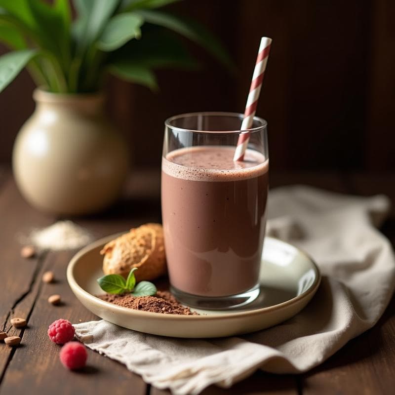 Batido de Cacao Puro y Agua de Coco: Bebida Energética Pre-Entreno Sin Azúcar