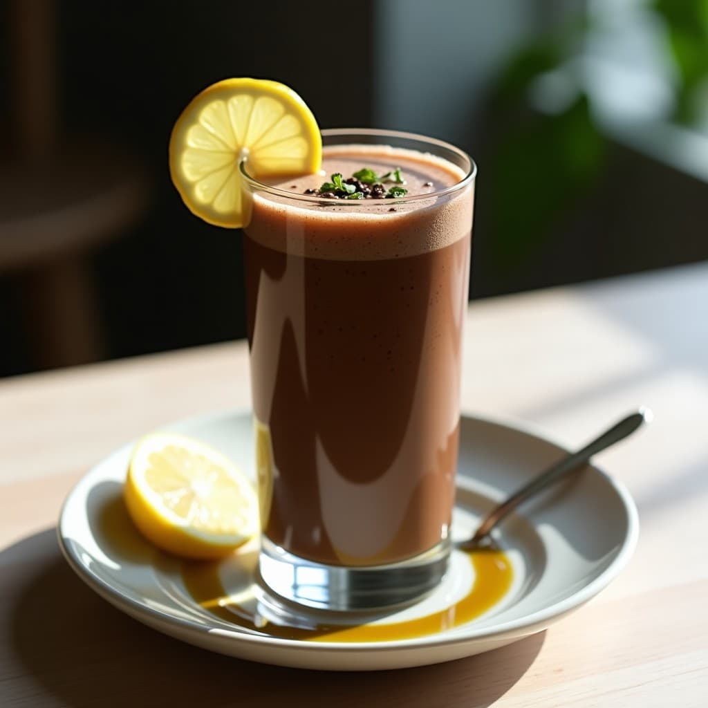 Batido de Cacao Crudo y Anchoas con Espirulina: Bebida Energética y Umami
