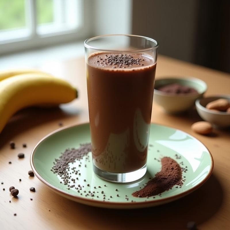 Batido de Cacao Puro y Espirulina: Bebida Energética Superfood para Deportistas