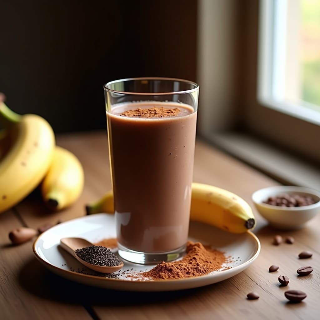 Batido de Cacao y Hongos Reishi: Bebida Funcional para el Sistema Inmune en 5 Minutos