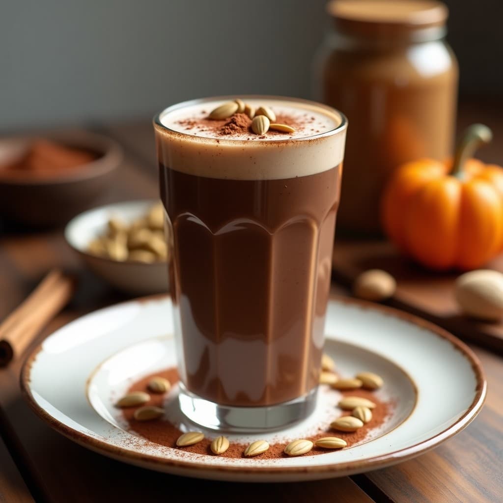 Batido de Cacao y Pepita de Calabaza con Canela: Bebida Keto Energizante