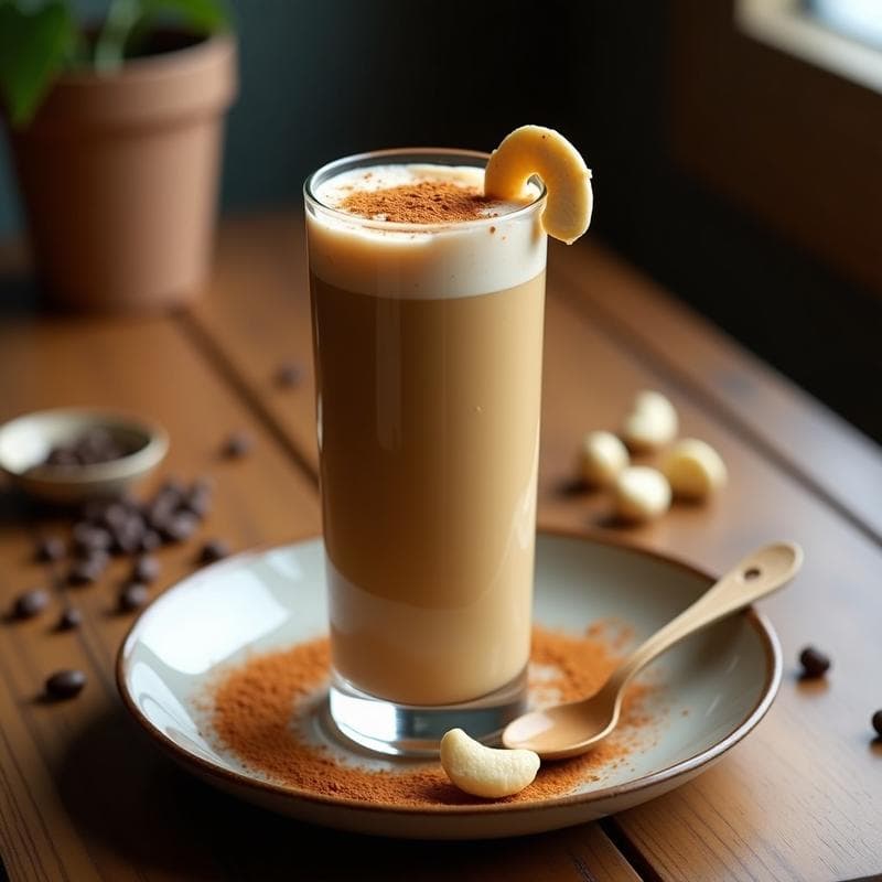 Batido de Café con Leche de Anacardos y Canela: Bebida Keto Sin Lácteos y Alta en Energía