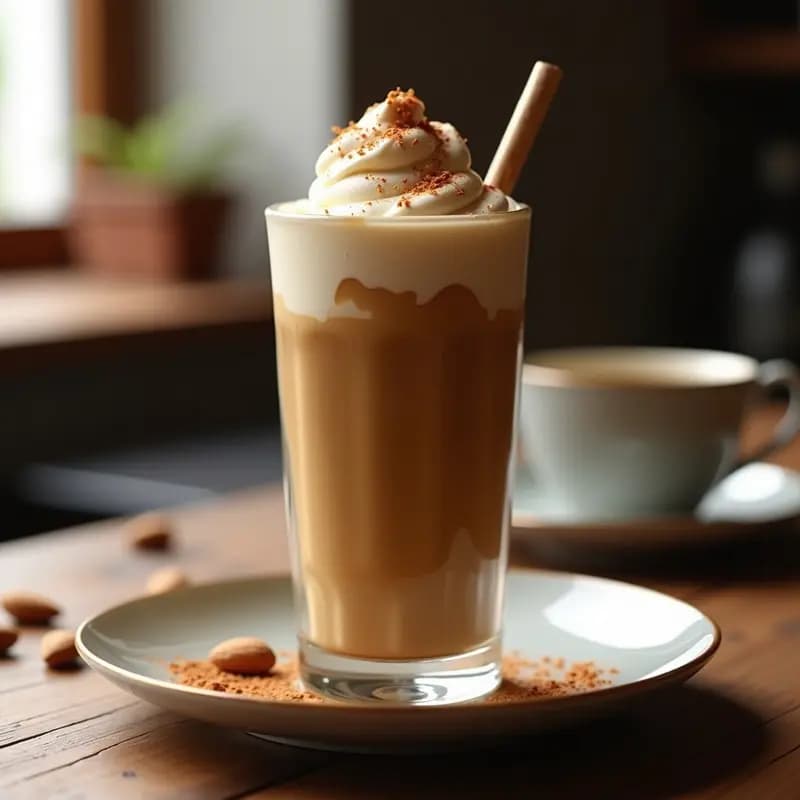 Batido de Café Frío con Gelato de Almendra: Bebida Italiana Keto Sin Azúcar