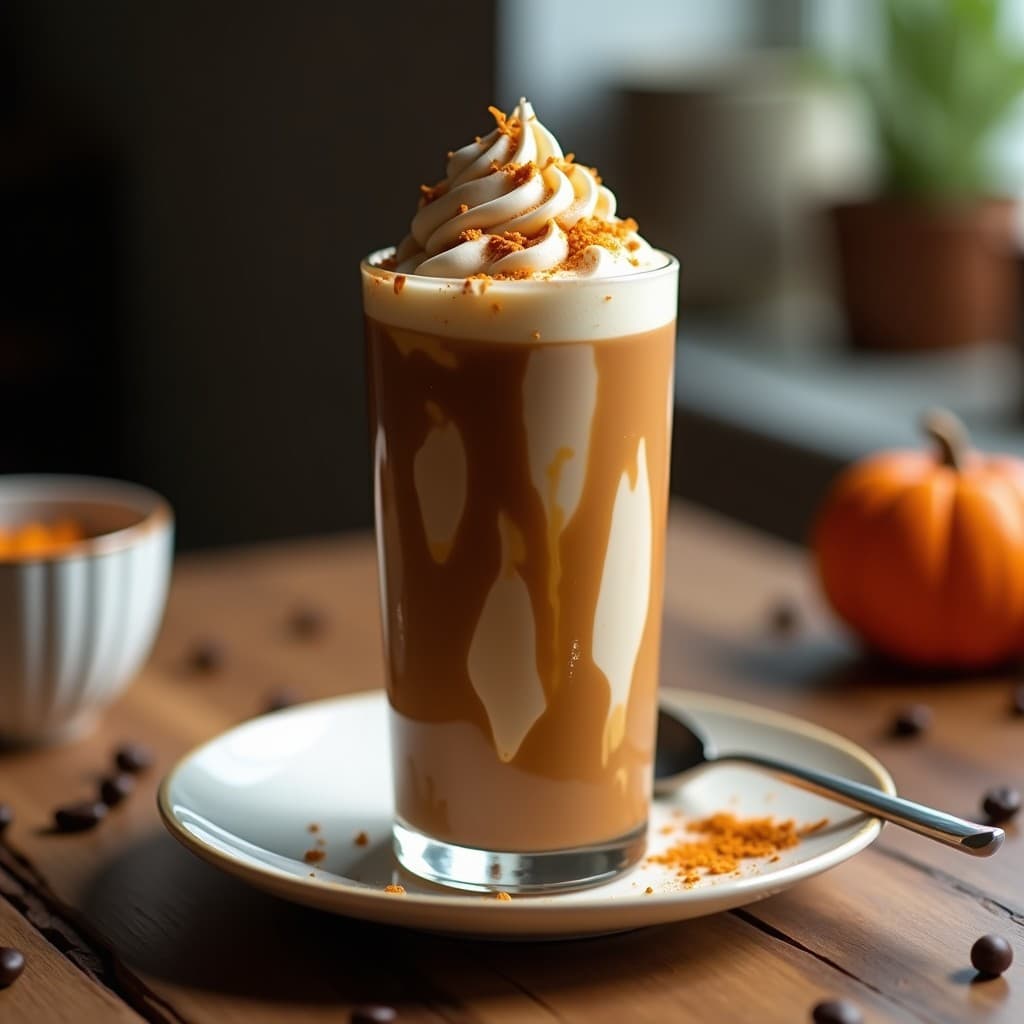 Batido de Café con Helado de Vainilla y Especias de Pumpkin: Affogato Vegano para el Verano