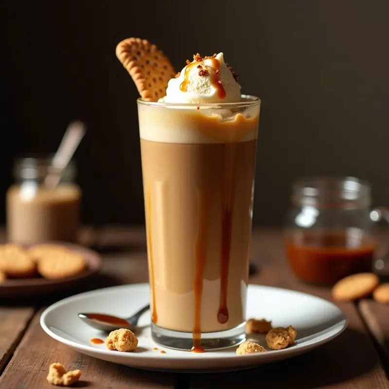 Batido de Café con Helado de Vainilla y Sirope de Caramelo Salado: Bebida para Despertar los Sentidos