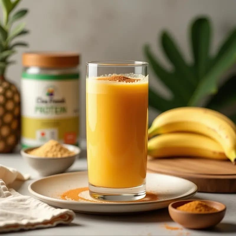 Batido de Camu Camu y Maracuyá con Proteína de Guisante: Bebida Amazónica Post-Entrenamiento