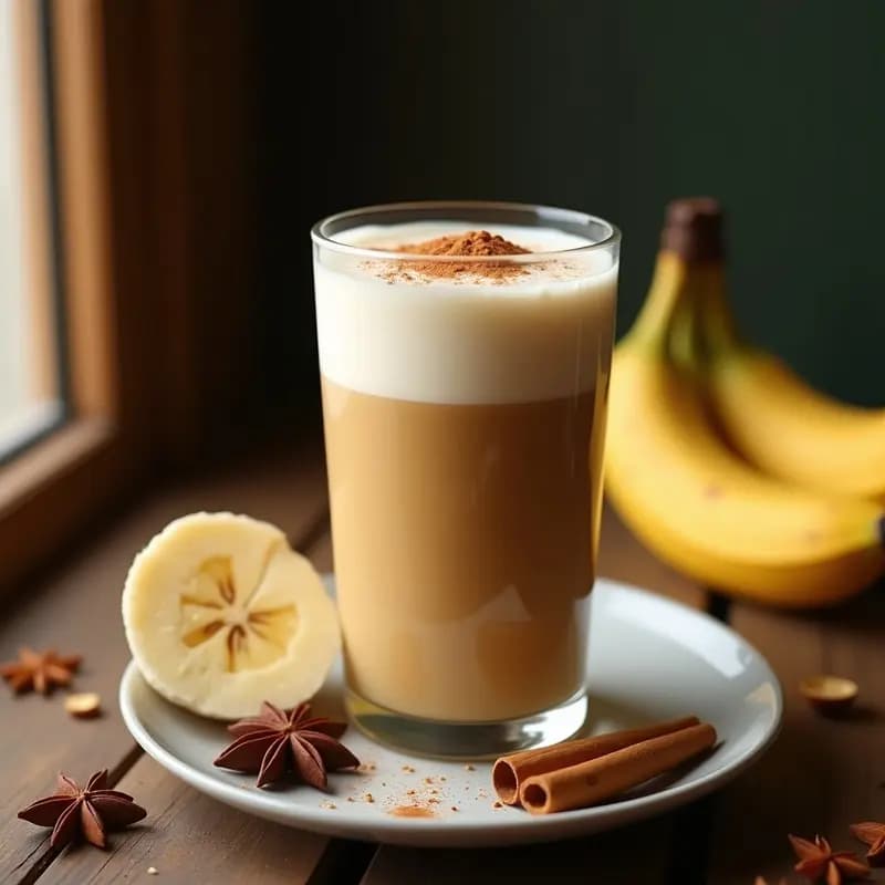 Batido de Té Chai con Plátano y Especias: Bebida Indu Energética Sin Cafeína