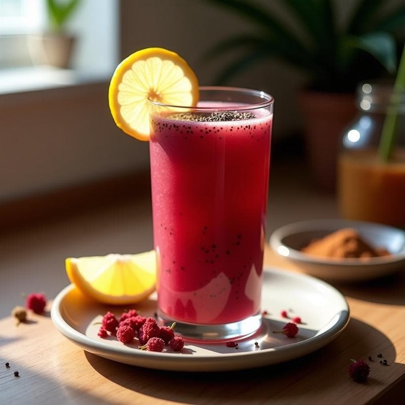 Batido de Chía y Agua de Jamaica: Bebida Mexicana Detox y Energizante