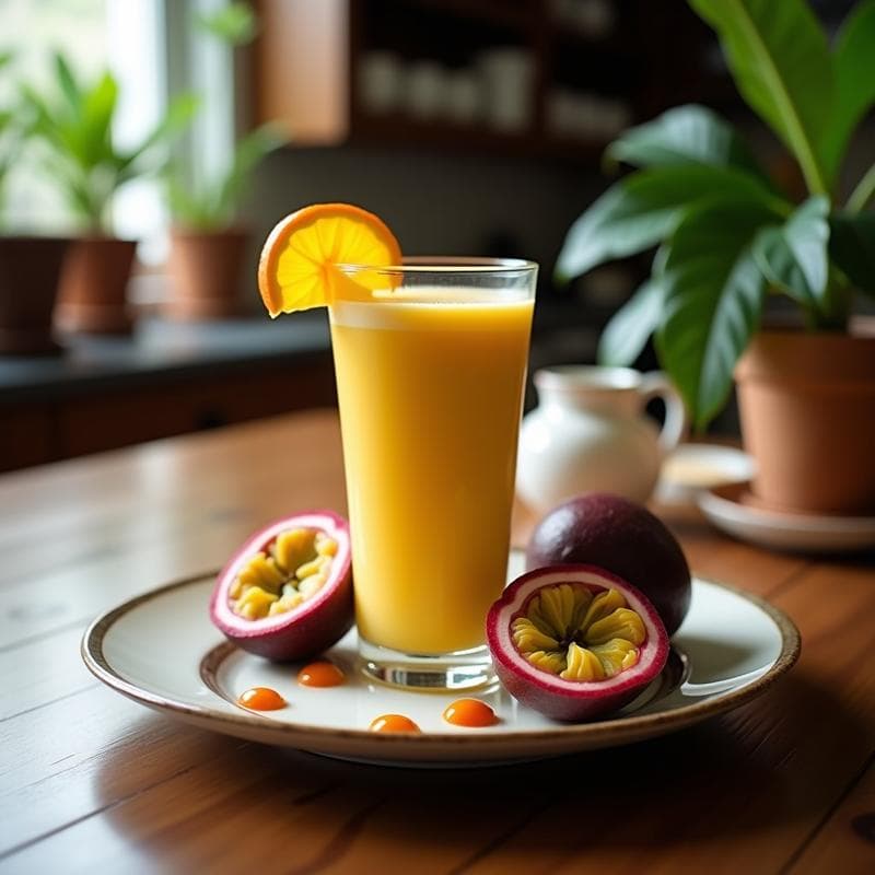 Batido de Chía y Maracuyá con Leche de Coco: Bebida Energética y Alta en Fibra en 5 Minutos