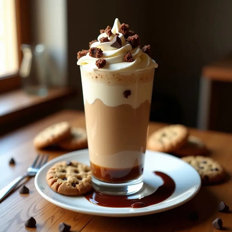 Batido de Cookies, Helado de Cookies y Salsa de Cookies: Overdosis de Galletas en un Vaso