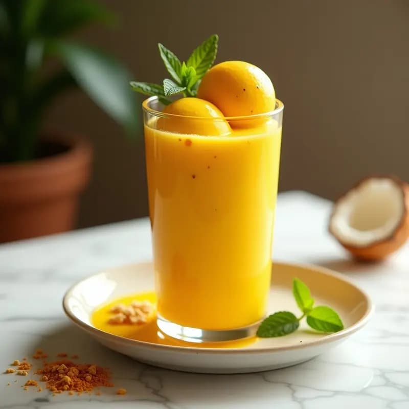 Batido de Cúrcuma y Leche de Oro con Helado de Tumeric: Bebida Antiinflamatoria y Brillante