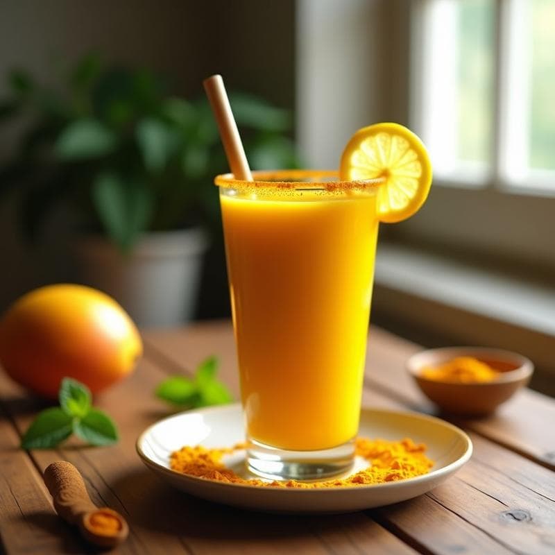 Batido de Cúrcuma y Mango: Bebida Antiinflamatoria y Detox para Empezar el Día