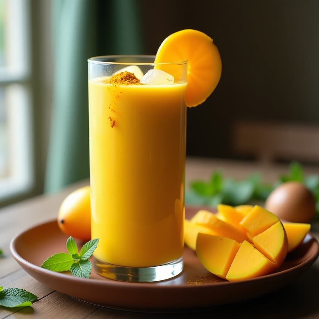 Batido de Cúrcuma y Mango con Proteína Vegetal: Bebida Antiinflamatoria Post-Entreno