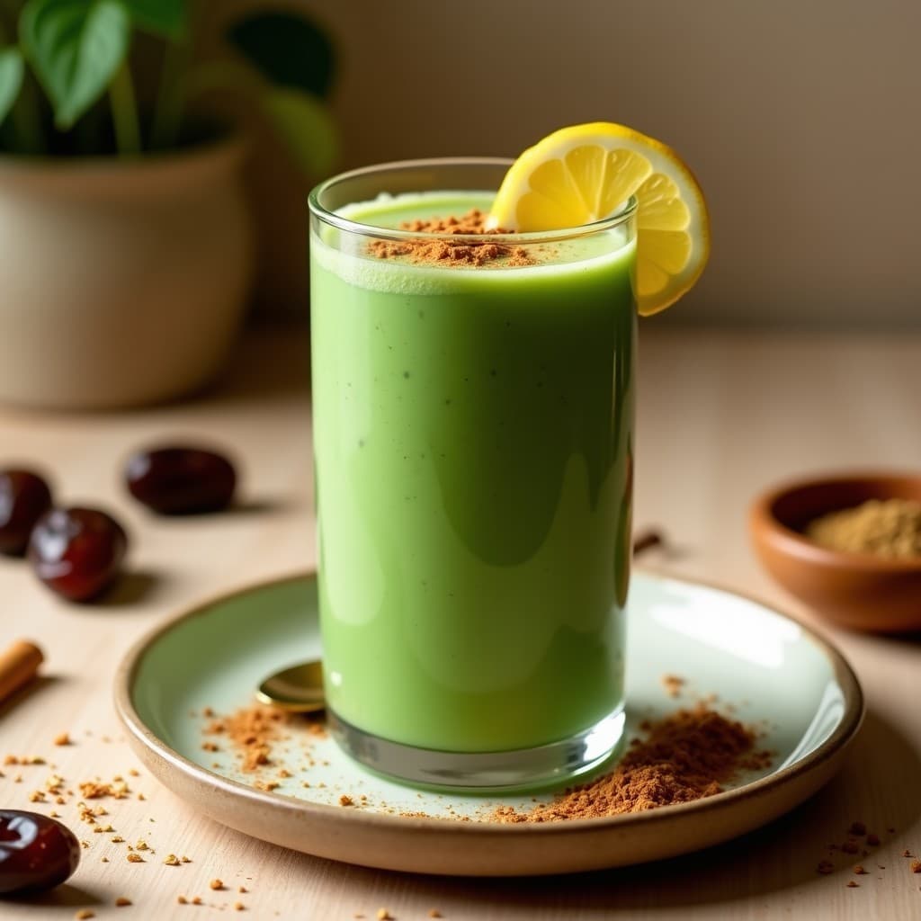 Batido de Espirulina y Leche de Camella: Bebida Desértica Alta en Nutrientes