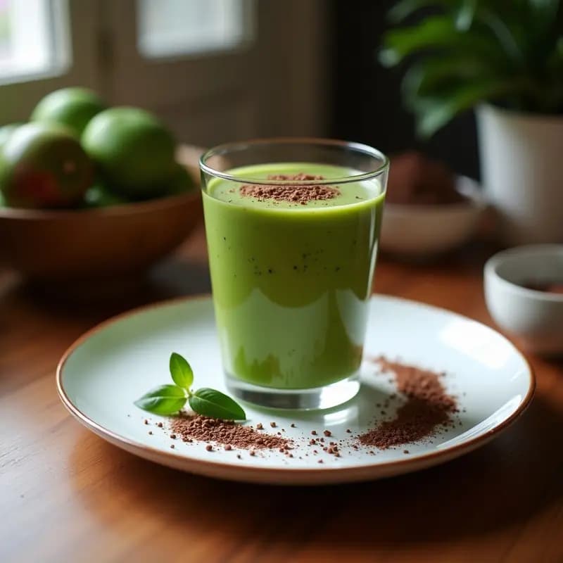 Batido de Espirulina, Plátano y Cacao: Bebida Superfood Vegana para Energía Rápida