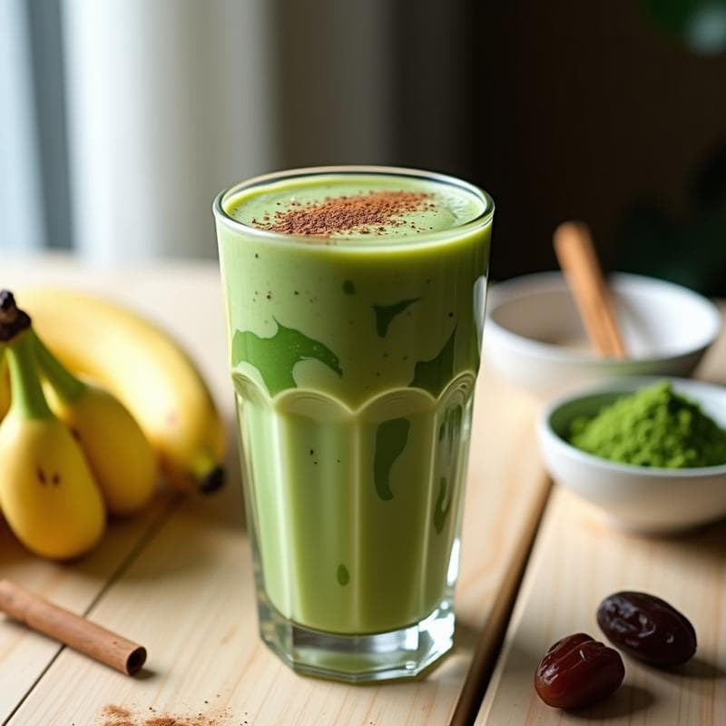 Batido de Espirulina y Plátano: Bebida Energética Vegana y Alta en Hierro
