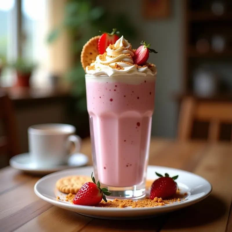 Batido de Fresa, Galletas y Nata: El Postre en Vaso que todo el Mundo Quiere