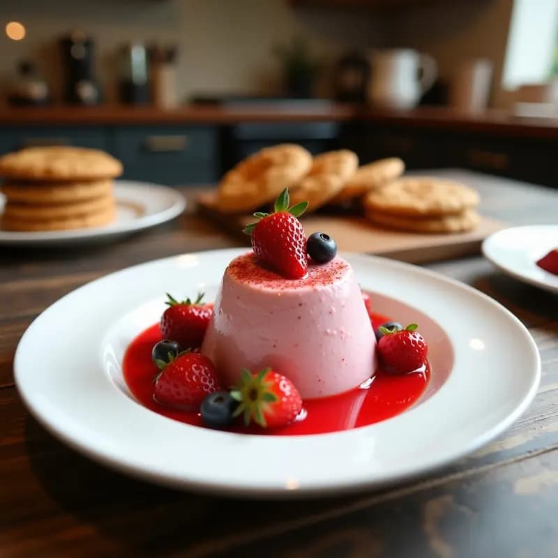Batido de Fresa con Leche Condensada y Galletas Trituradas: Postre Líquido Hipercalórico