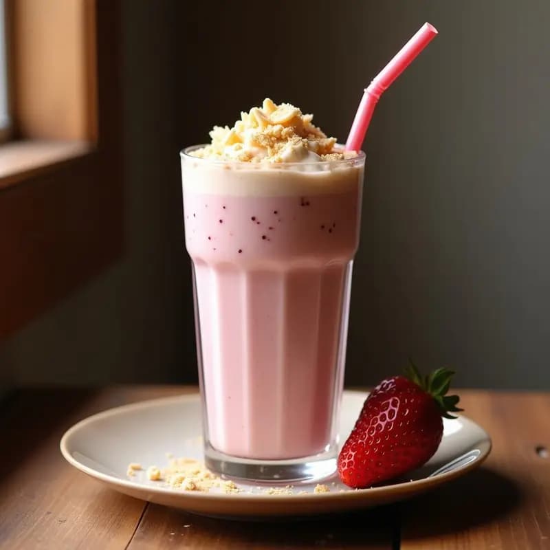 Batido de Fresas y Chocolate Blanco: Bebida Dulce para los Más Pequeños