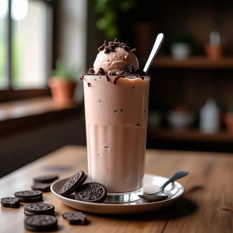 Batido de Galletas Oreo, Nutella y Helado de fresa: Postre Líquido para el Antojo Definitivo