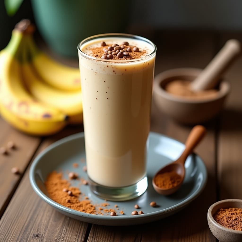 Batido de Guaraná y Banana con Semillas de Sacha Inchi: Bebida Energética Peruana Sin Lácteos