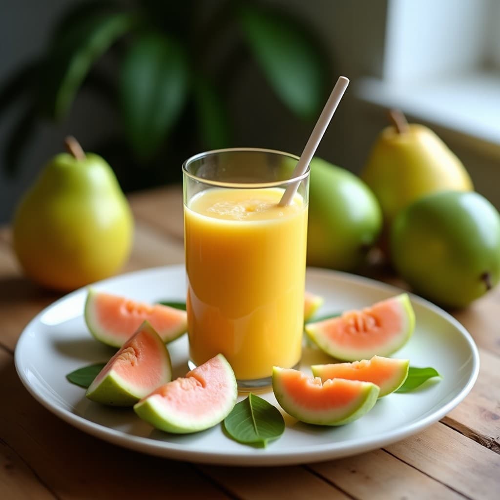 Batido de Guayaba y Jengibre con Agua de Coco: Bebida Detox Antioxidante en 5 Minutos