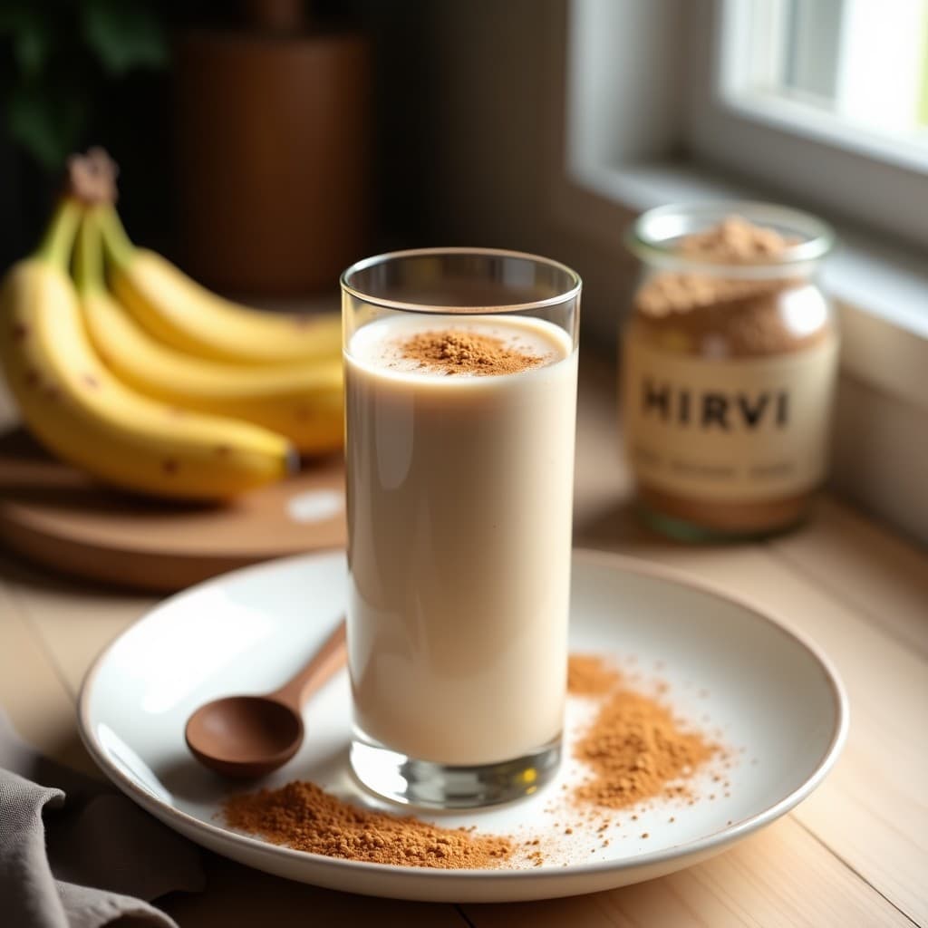 Batido de Hirvi y Plátano con Canela: Bebida Finlandesa Reconfortante y Energética