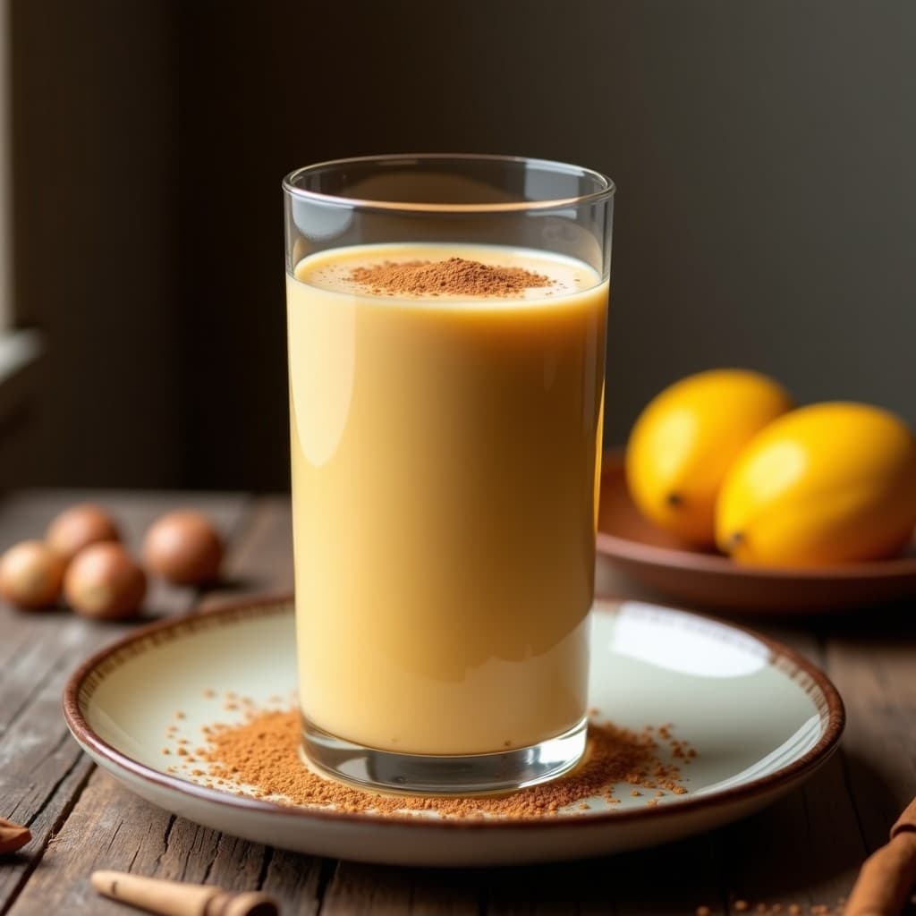 Batido de Lucuma y Leche de Avellanas: Bebida Peruana Antioxidante sin Lácteos