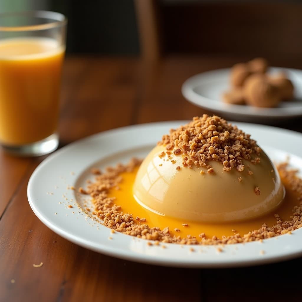Batido de Mamey Sapote y Canela con Topping de Granola de Coco: Bebida Tropical y Energética