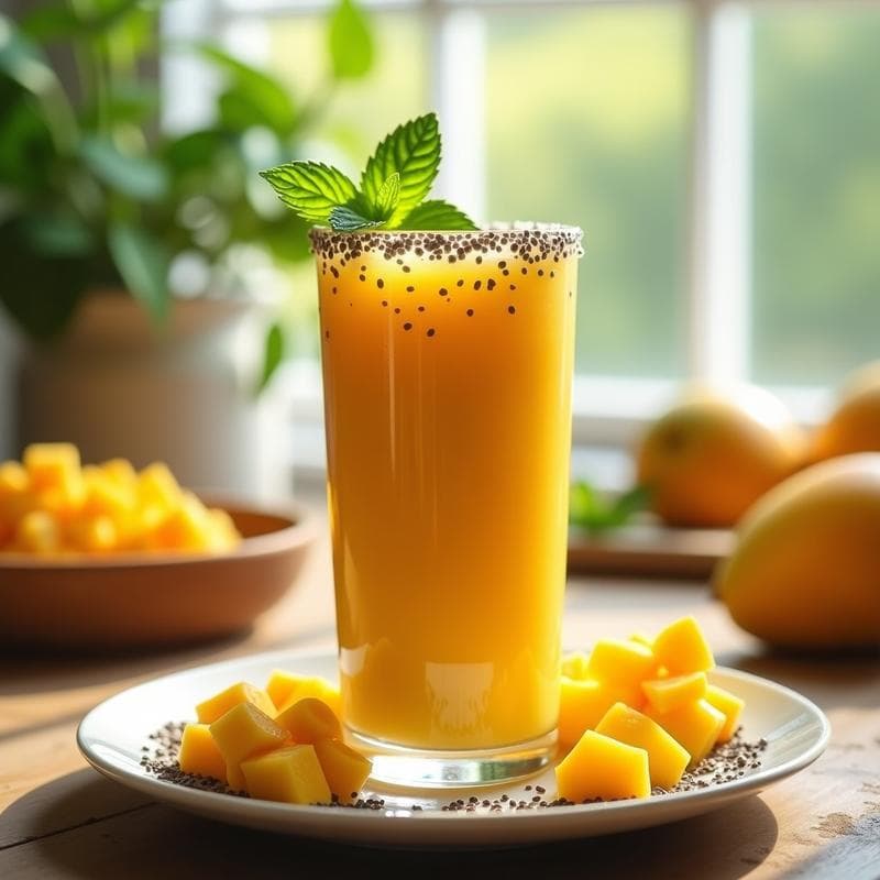 Batido de Mango, Chía y Aloe Vera: Bebida Detox y Energética para el Verano