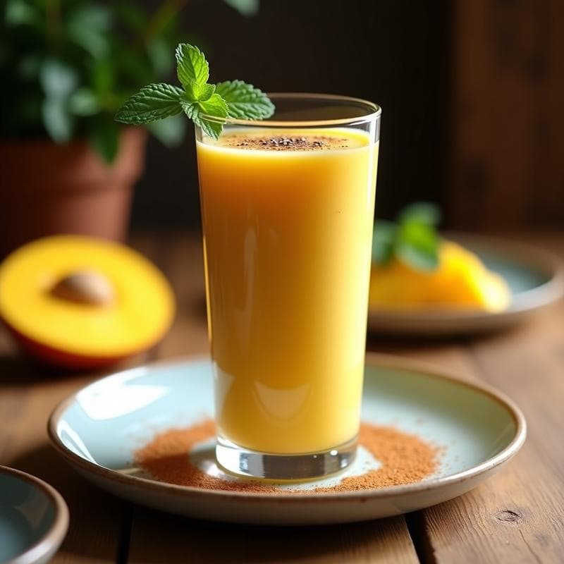 Batido de Mango y Chía con Leche de Almendras: Desayuno Vegano y Energético en 5 Minutos