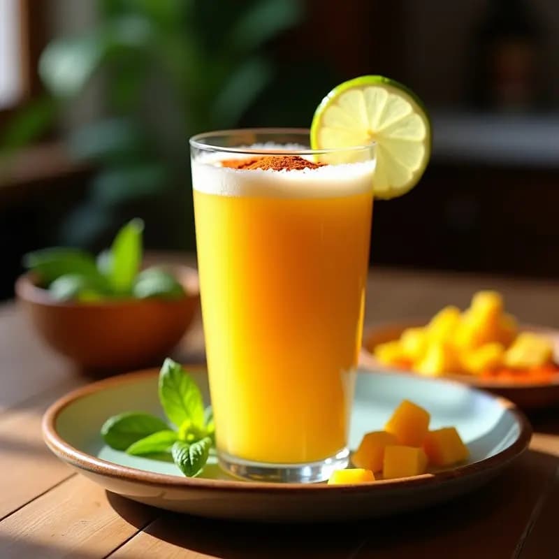 Bebida de Mango y Chile en Polvo: Batido Mexicano Energético y Sin Lácteos