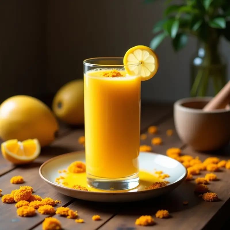 Batido de Mango y Hua Katil (Flores de Cempasúchil): Bebida Mexicana Tradicional y Antioxidante