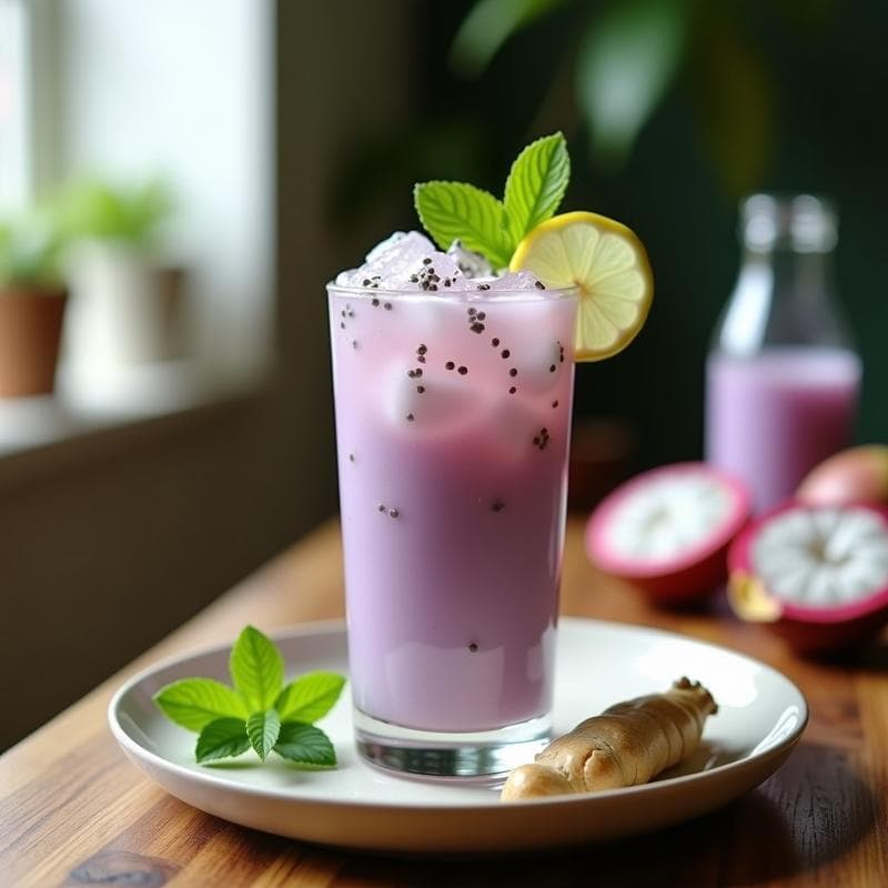 Batido de Mangostán y Aloe Vera: Bebida Tailandesa Antiinflamatoria en 5 Minutos