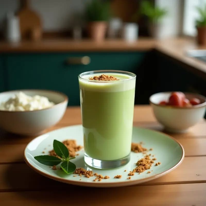 Batido de Matcha y Leche de Coco: Bebida Japonesa Energética y Sin Cafeína