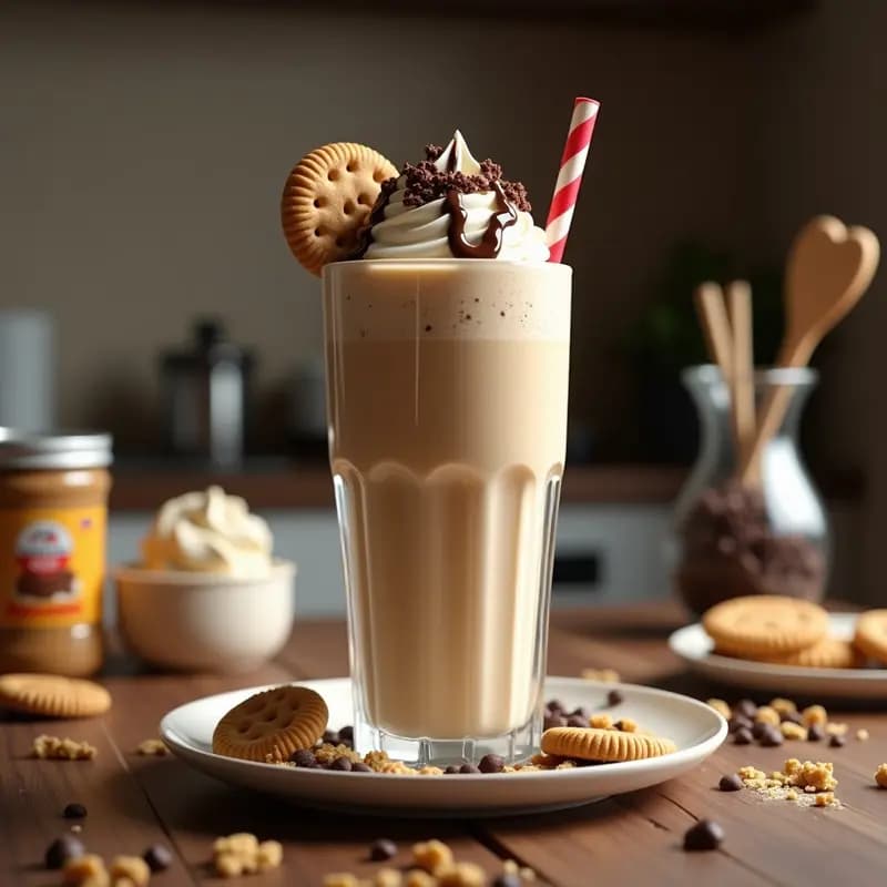 Batido Monster Cookie Dough con Galletas y Nata: Receta Americana Ultradulce