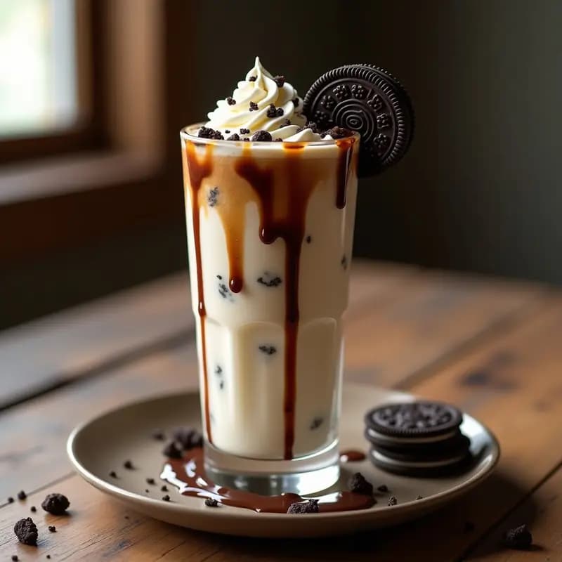Batido Monstruoso de Oreos, Helado de Vainilla y Salsa de Chocolate: el Postre que Todo el Mundo Pide