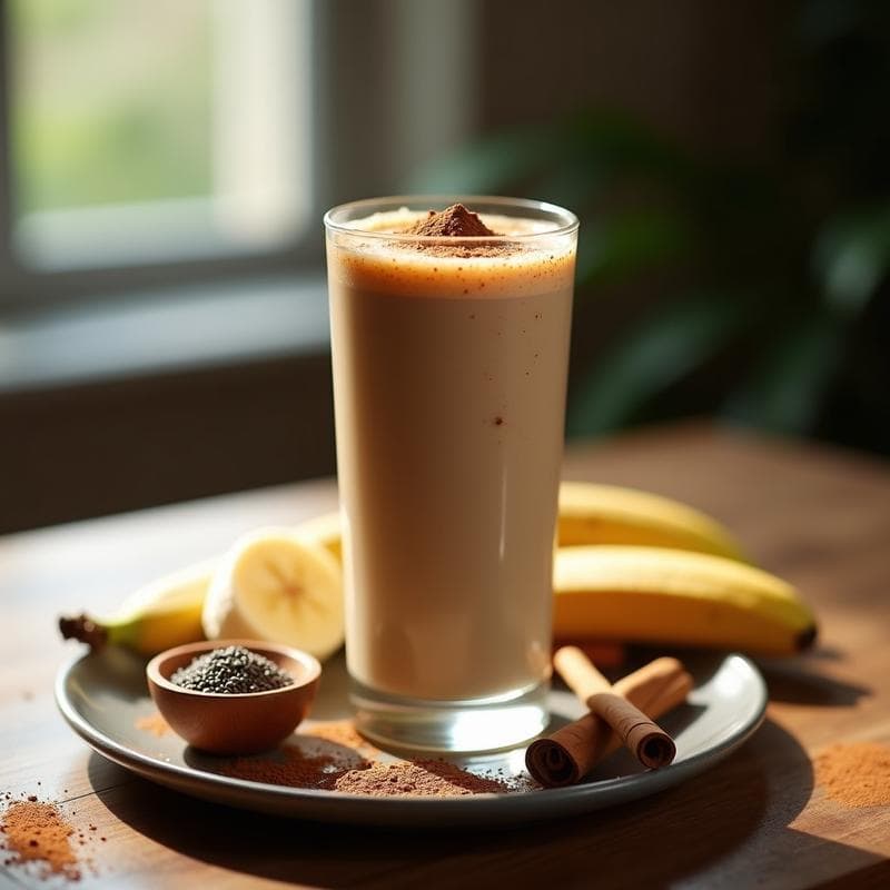 Batido de Morgado y Canela: Bebida Energética con Superalimento Andino